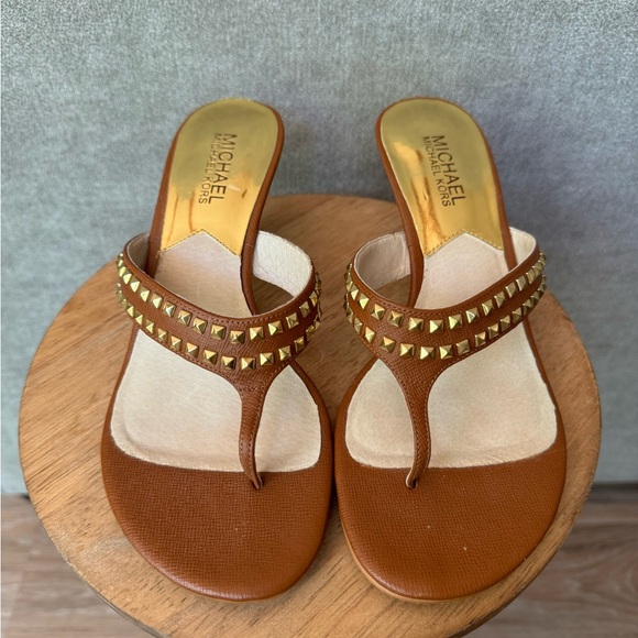 MICHAEL Michael Kors Alexi Thong Heeled Sandals Size 7 - Picture 4 of 12